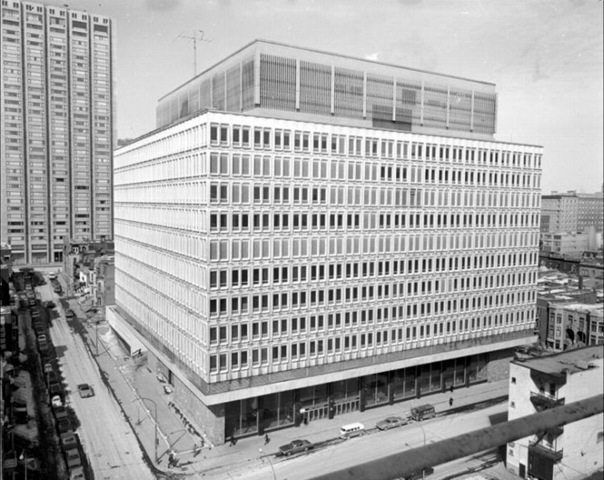 Henry F. Hall Building, Sir George Williams University, 1970.