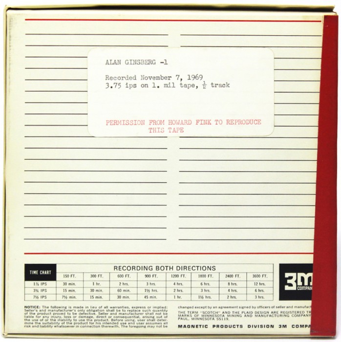 Image 2: Tape Box “Alan” Ginsberg